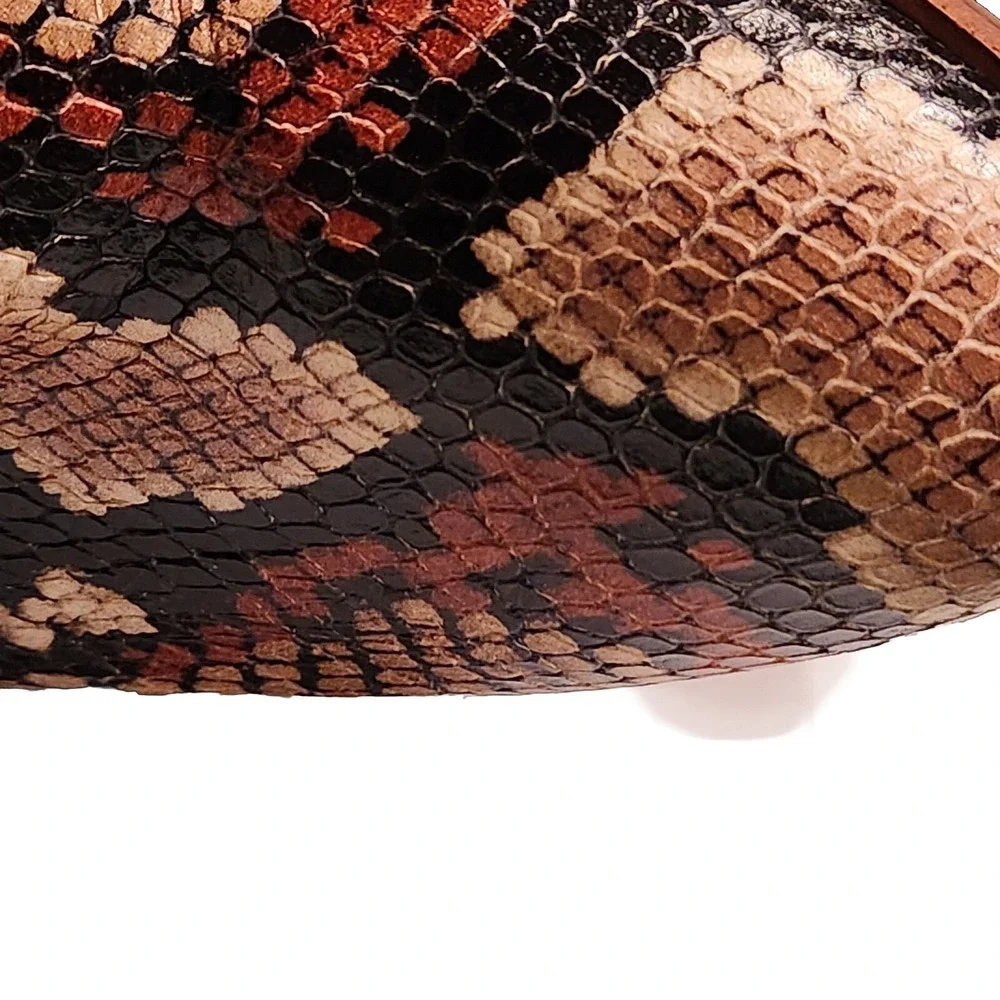 Madewell Womens Gloria Snake Embossed Leather Bootie Size US 8 Shoes Boot AH737 - Picture 16 of 16